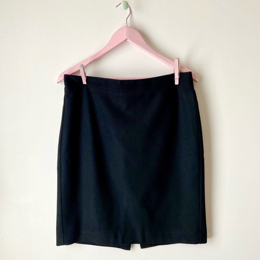 J. Crew Classic Black Pencil Skirt